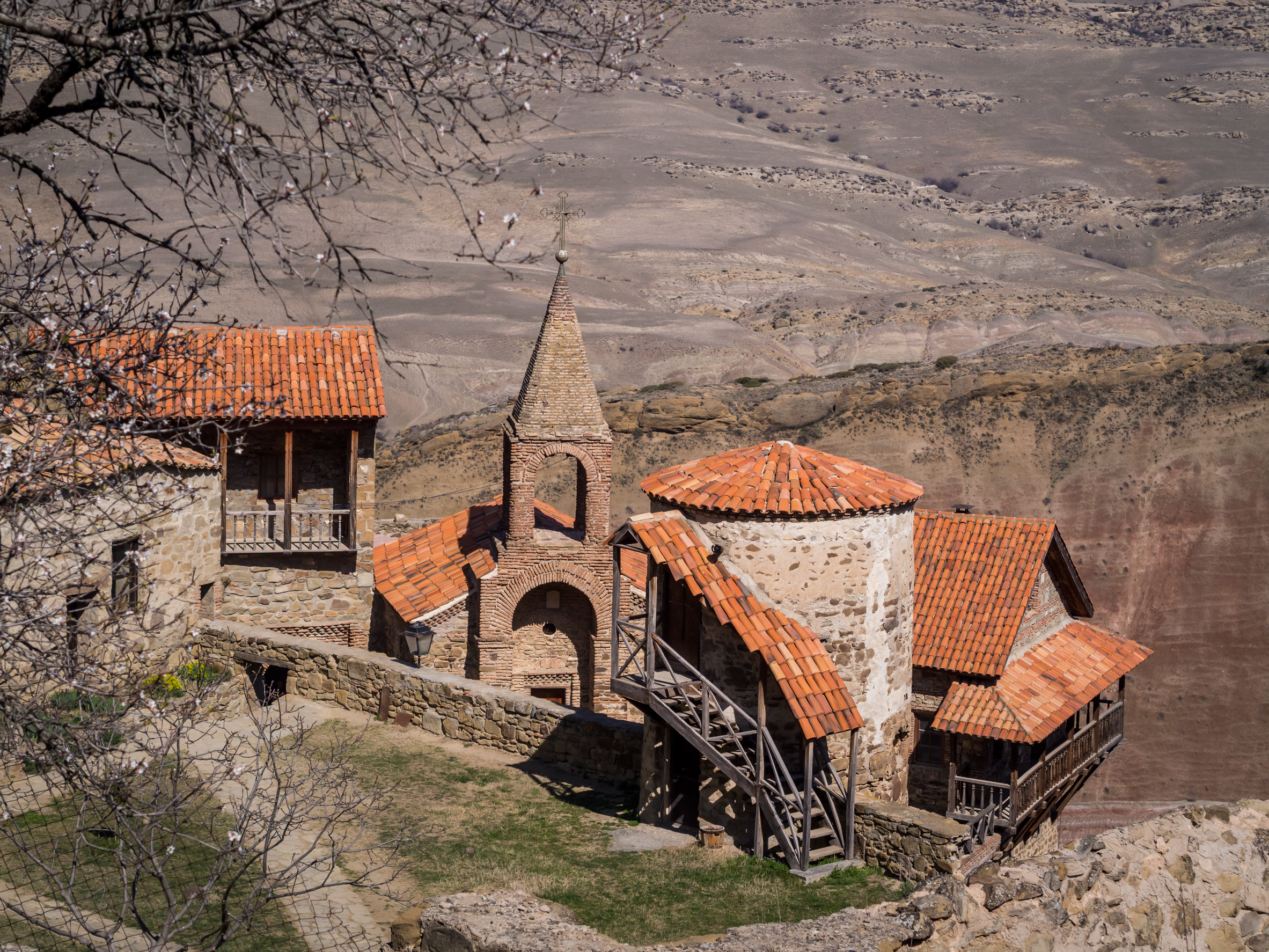 Mediaeval Frescoes In The Refectory Of The David Gareja Monastery Complex; Kakheti