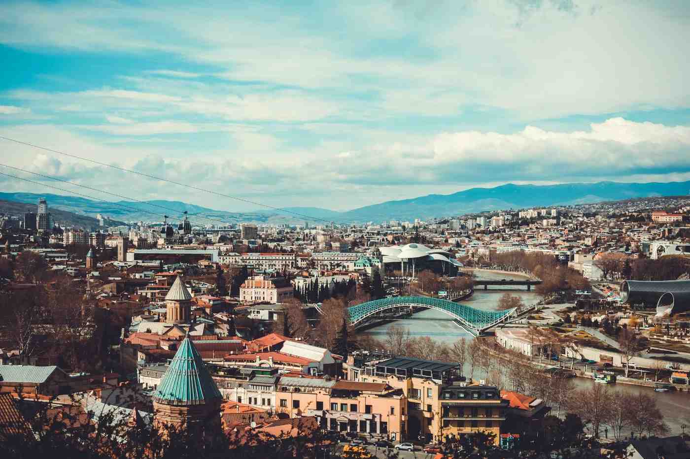 Aerial View Of Tbilisi