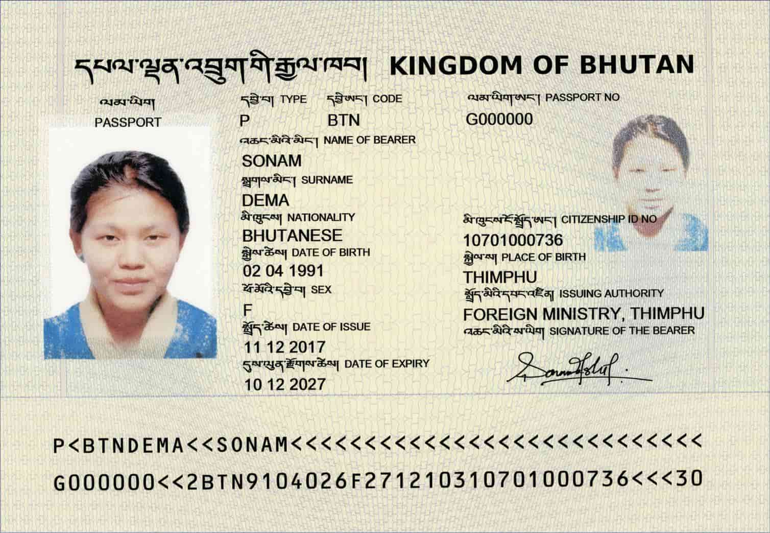 Bhutan Passport