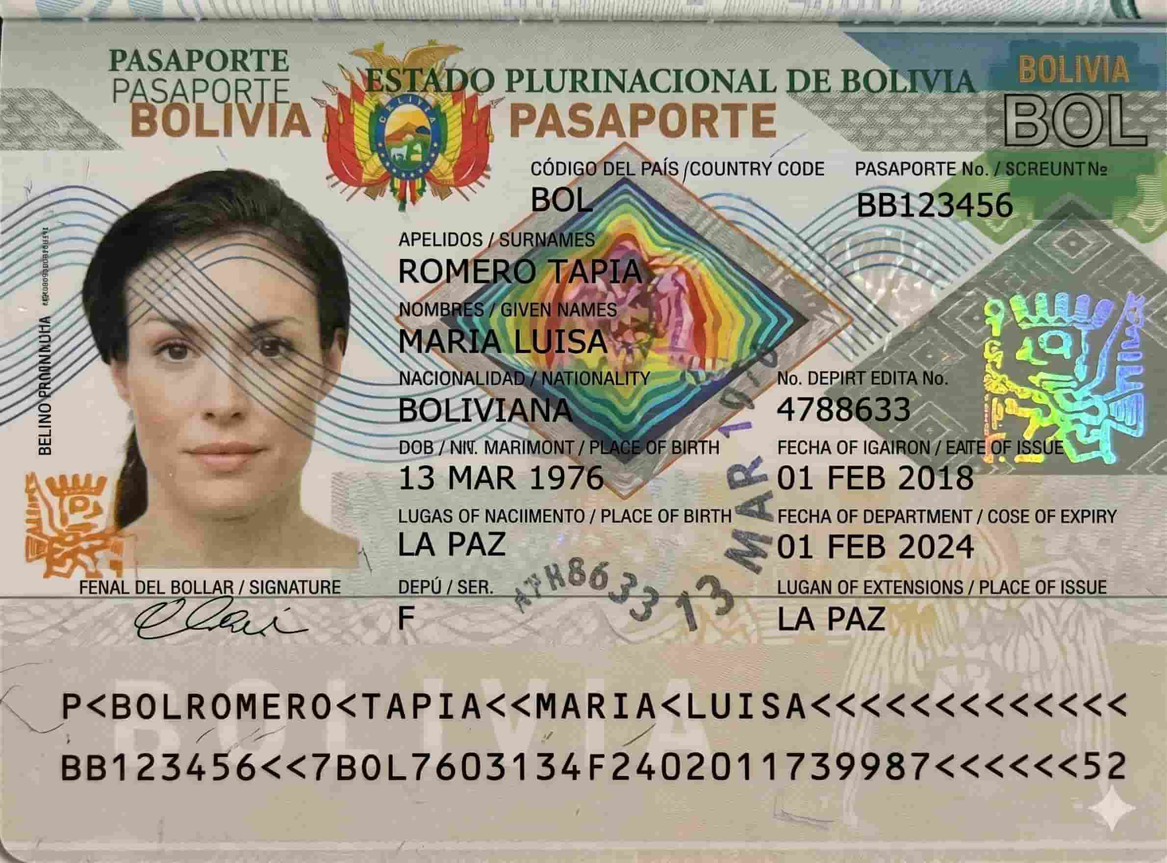 Bolivia Passport
