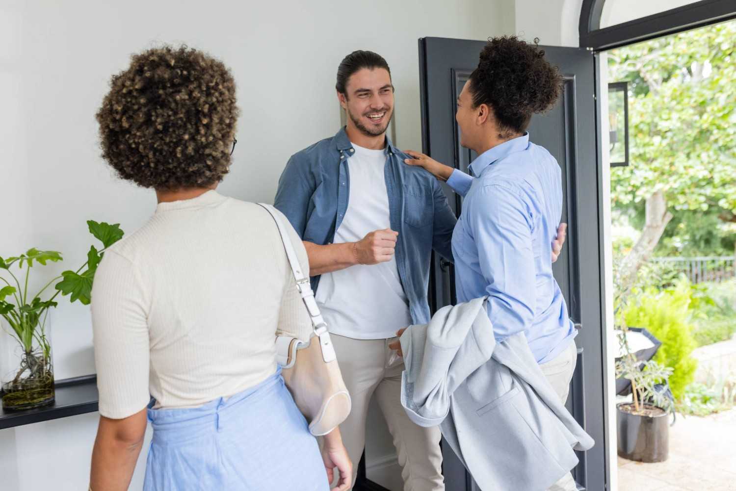 Friends Greeting Together In Georgia
