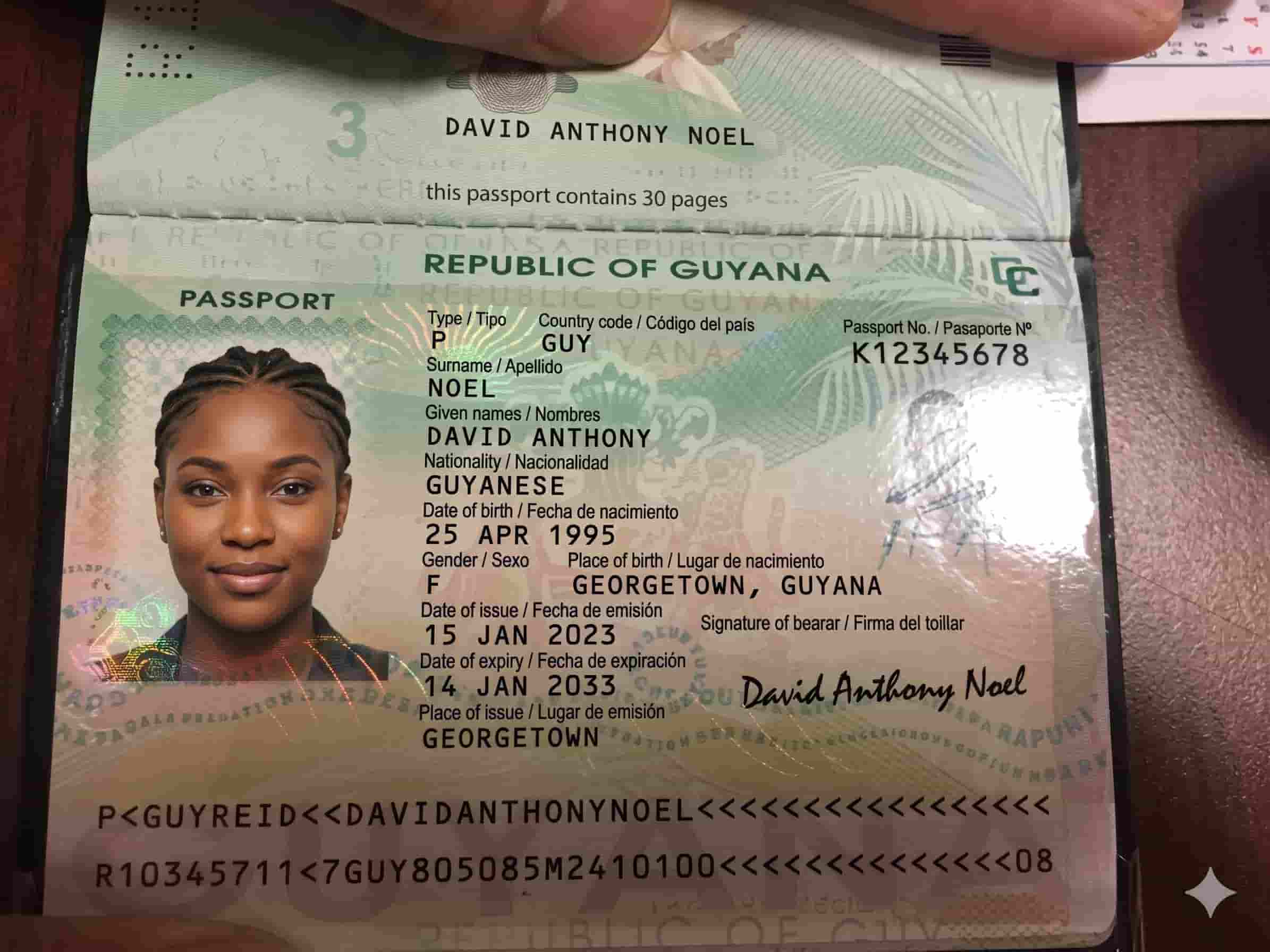 Guyana Passport