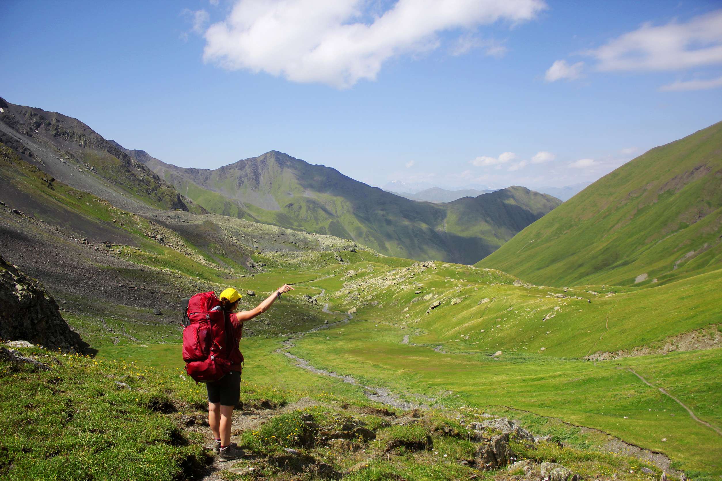 Hiking in the mountains of Georgia