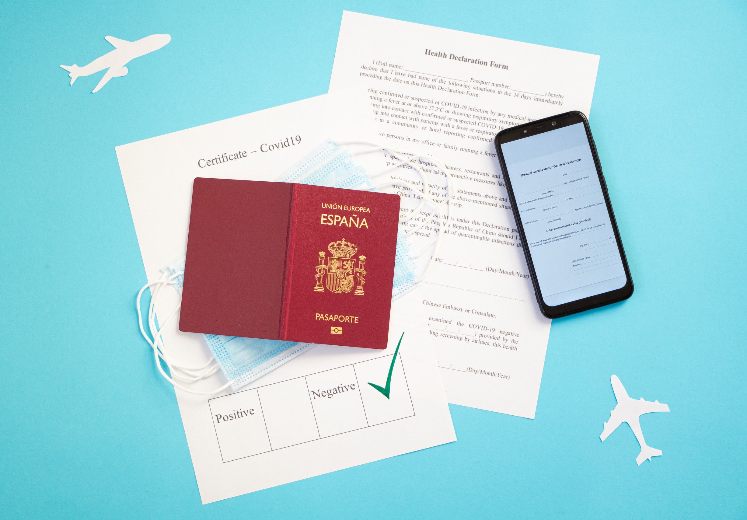 Passport with Certificate of Immunity