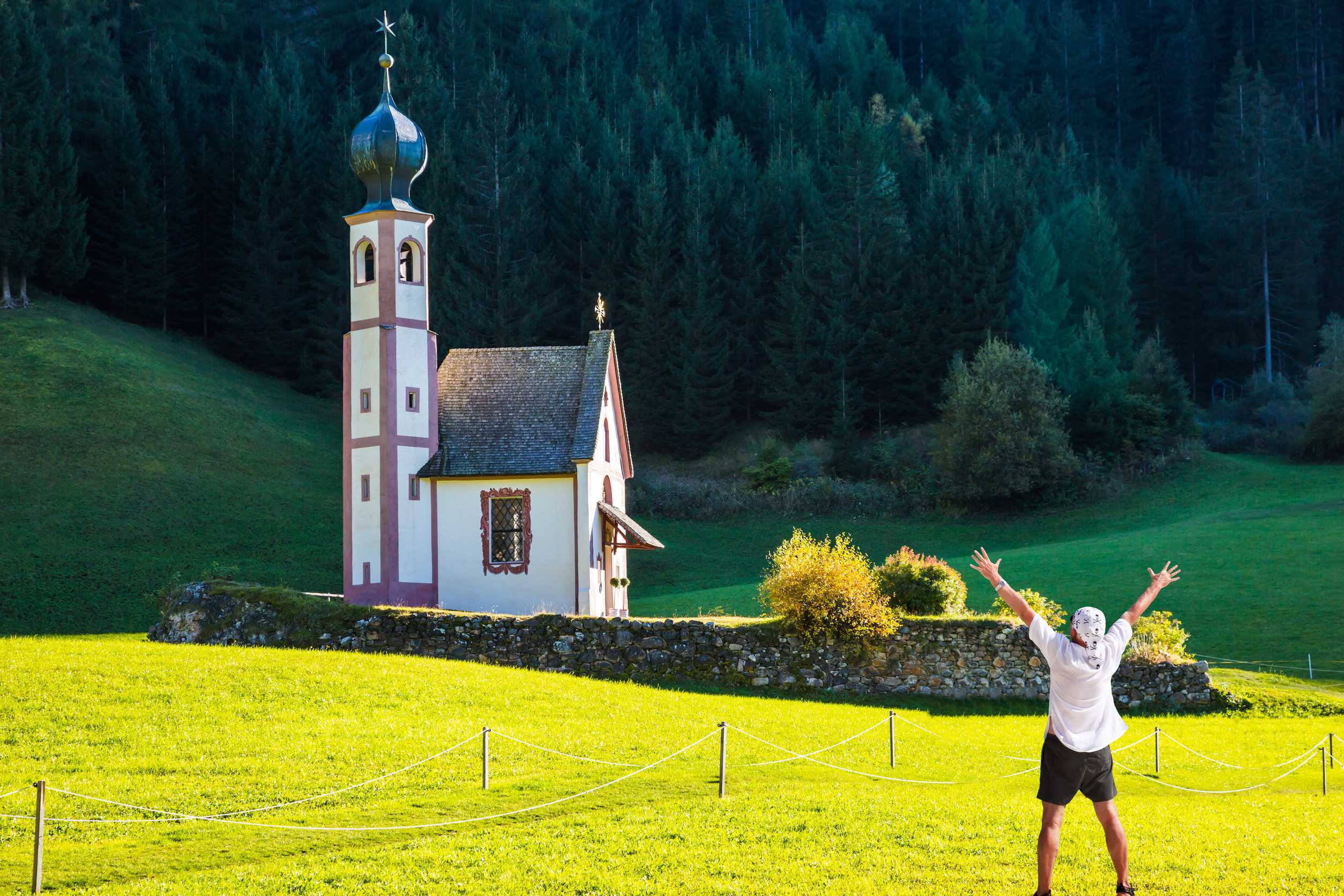 Sunny day in Dolomites