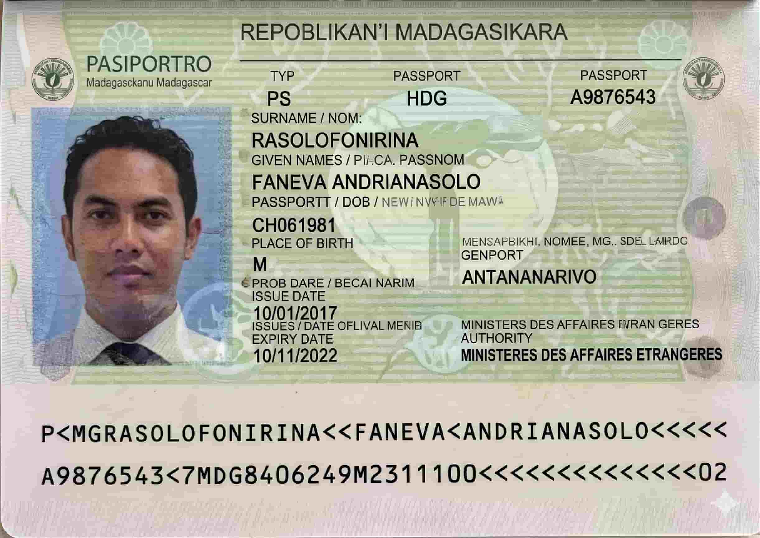 Madagascar Passport