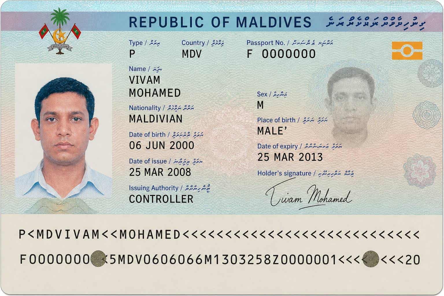 Maldives Passport