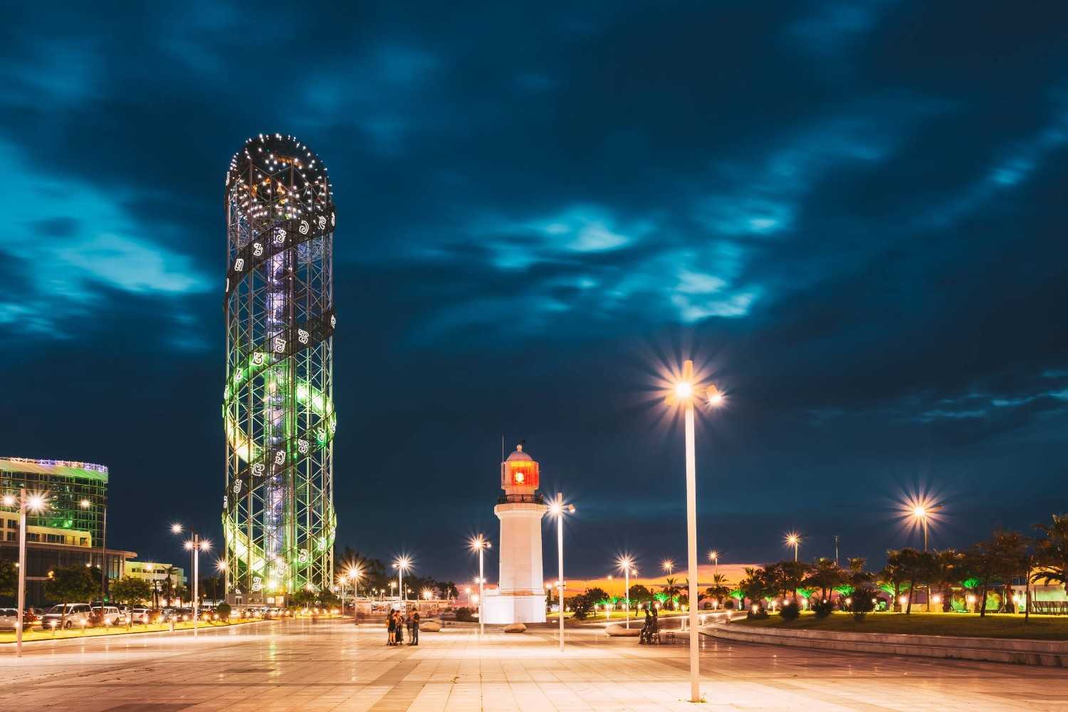 Nightime View Of Batumi