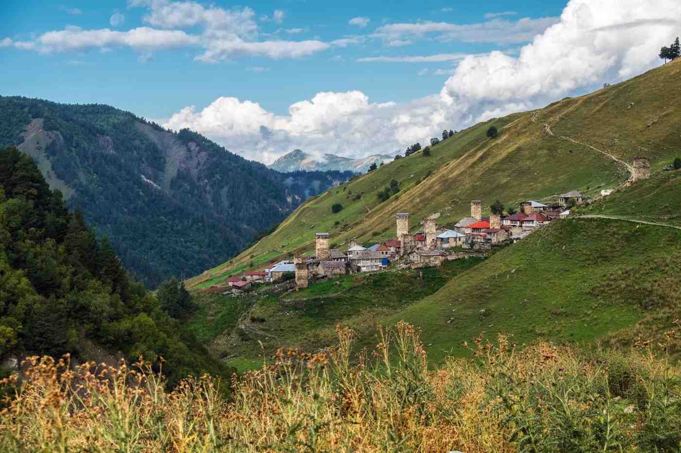Old Village In The Georgian Mountains
