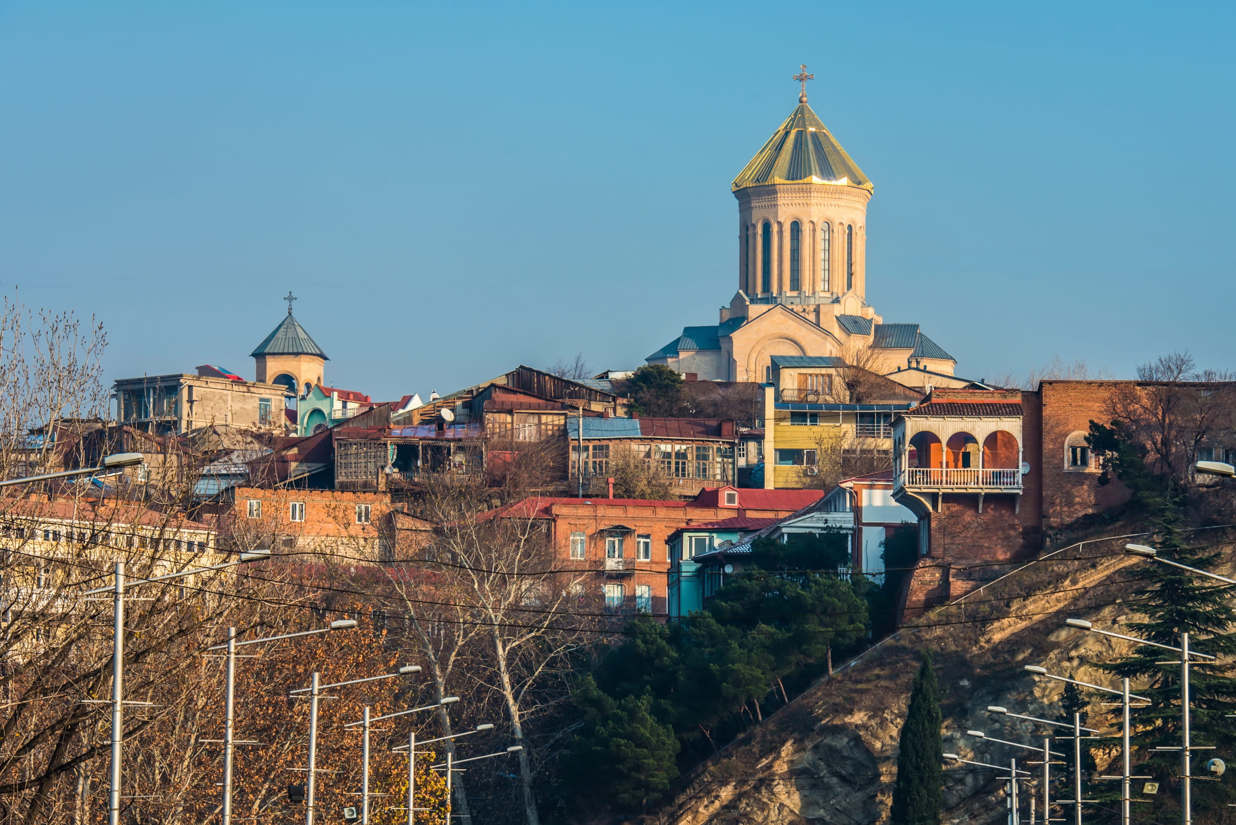 Sameba Church is in Tbilisi Georgia
