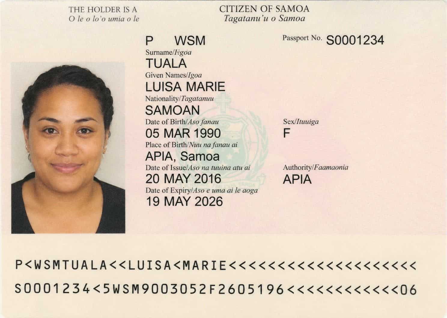 Samoa Passport
