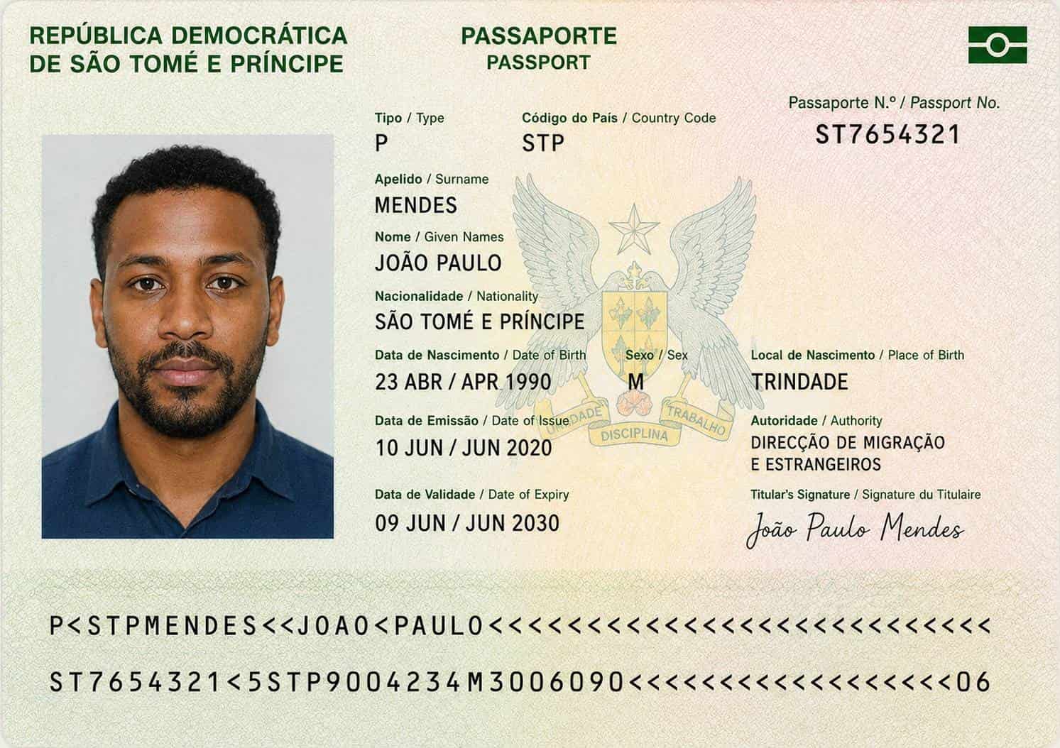 Sao Tome And Principe Passport