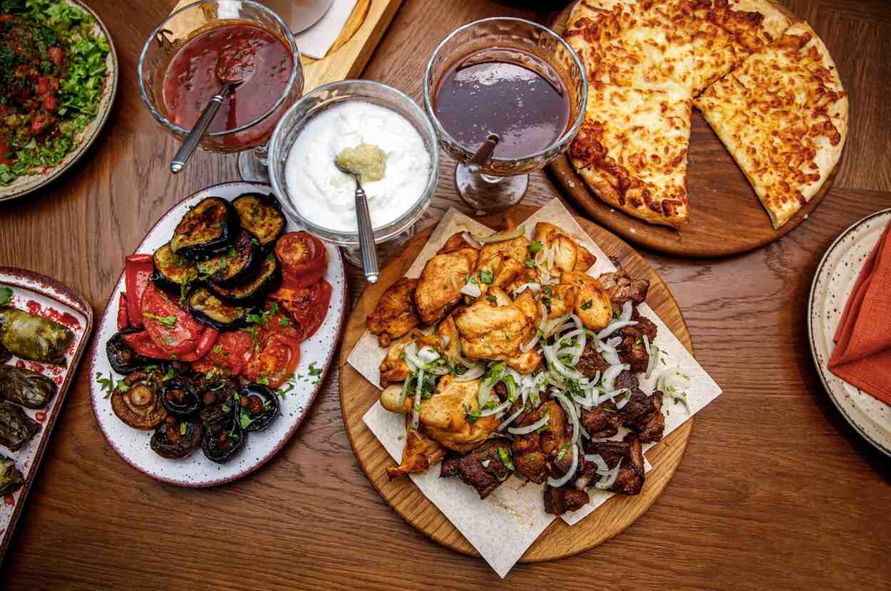 Set Of Georgian Cuisine On A Table