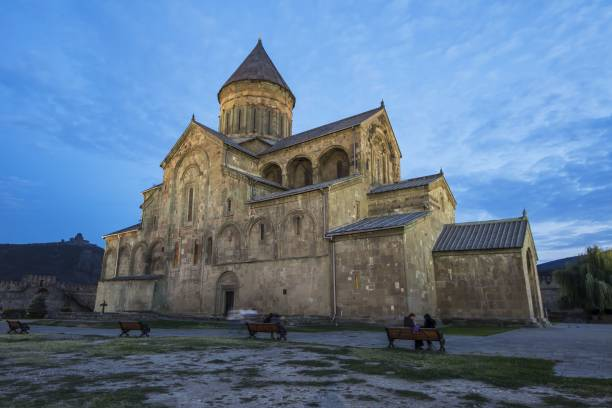 Svetitskhoveli Cathedral At Dusk; Mtskheta