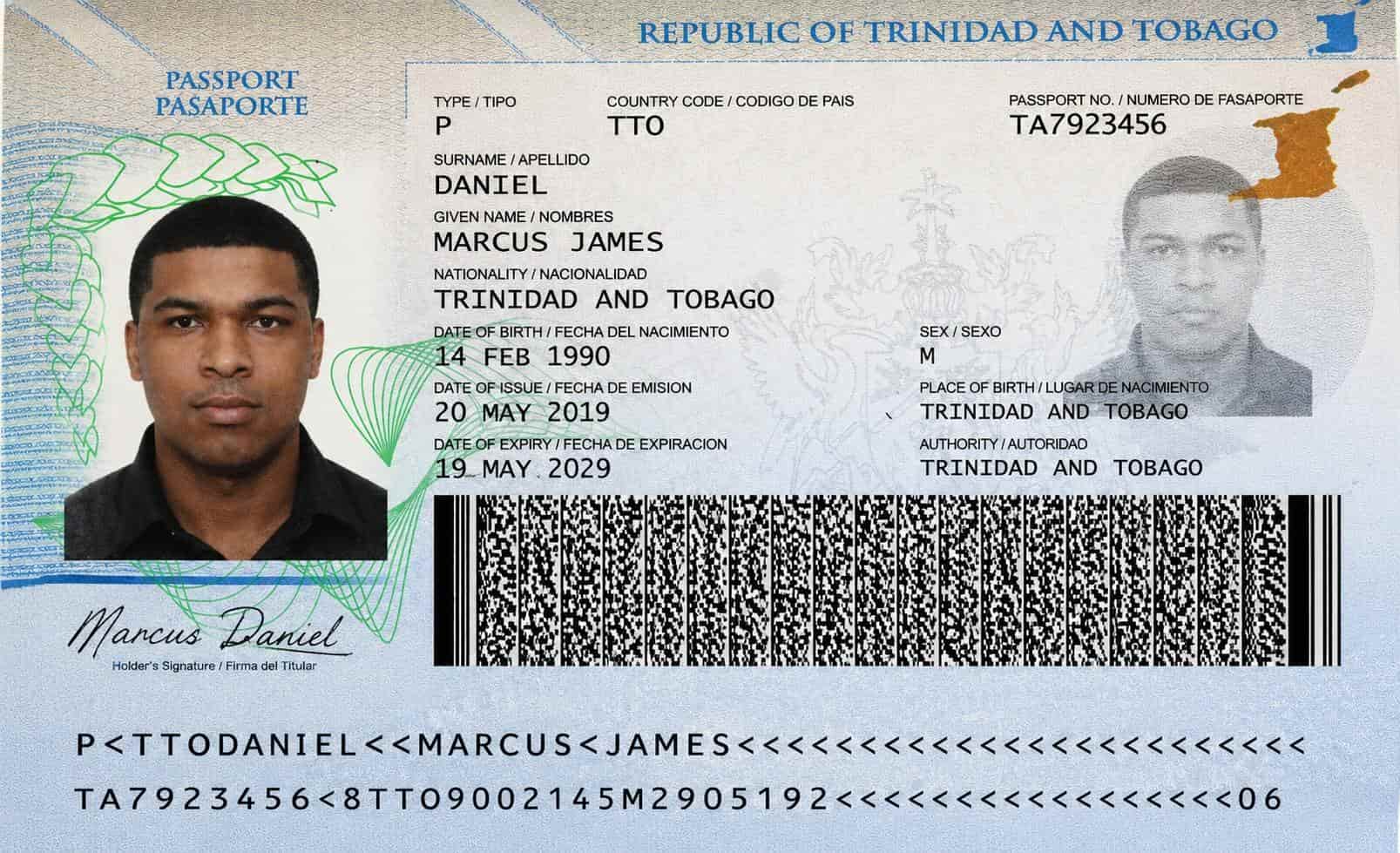 Trinidad And Tobago Passport