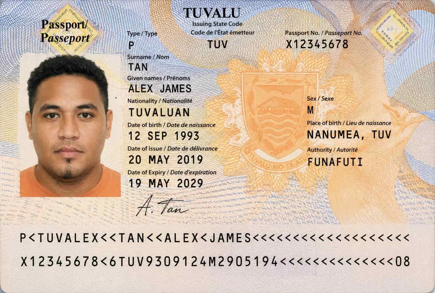 Tuvalu Passport